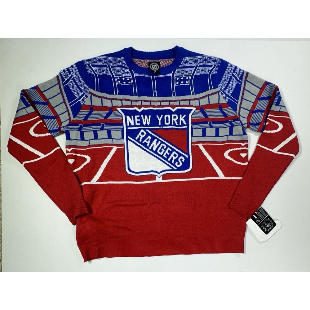 New York Rangers Foco Team Speaker Sweater Mens 2XL Bluetooth Capable NWT